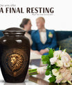 10-inch Zodiac-themed classic memorial urn.