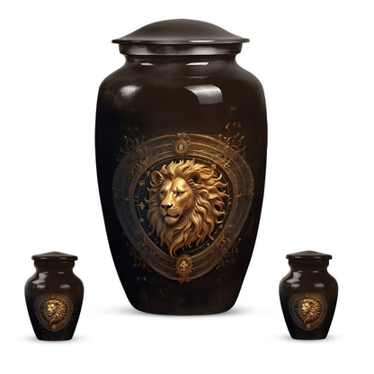 10-inch Zodiac-themed classic memorial urn.