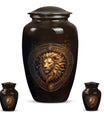 Leo Zodiac Personalized Urn For Human Ashes - Lion Memorial Urn For Sale