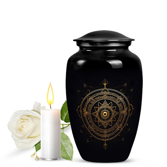 10-inch Zodiac theme urn.
