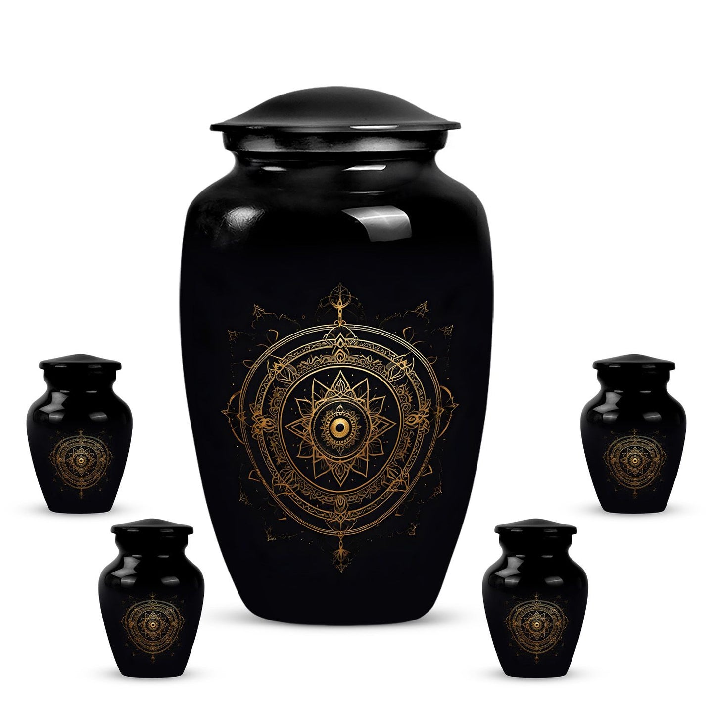 10-inch Zodiac theme urn.