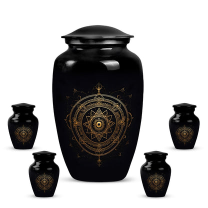 10-inch Zodiac theme urn.