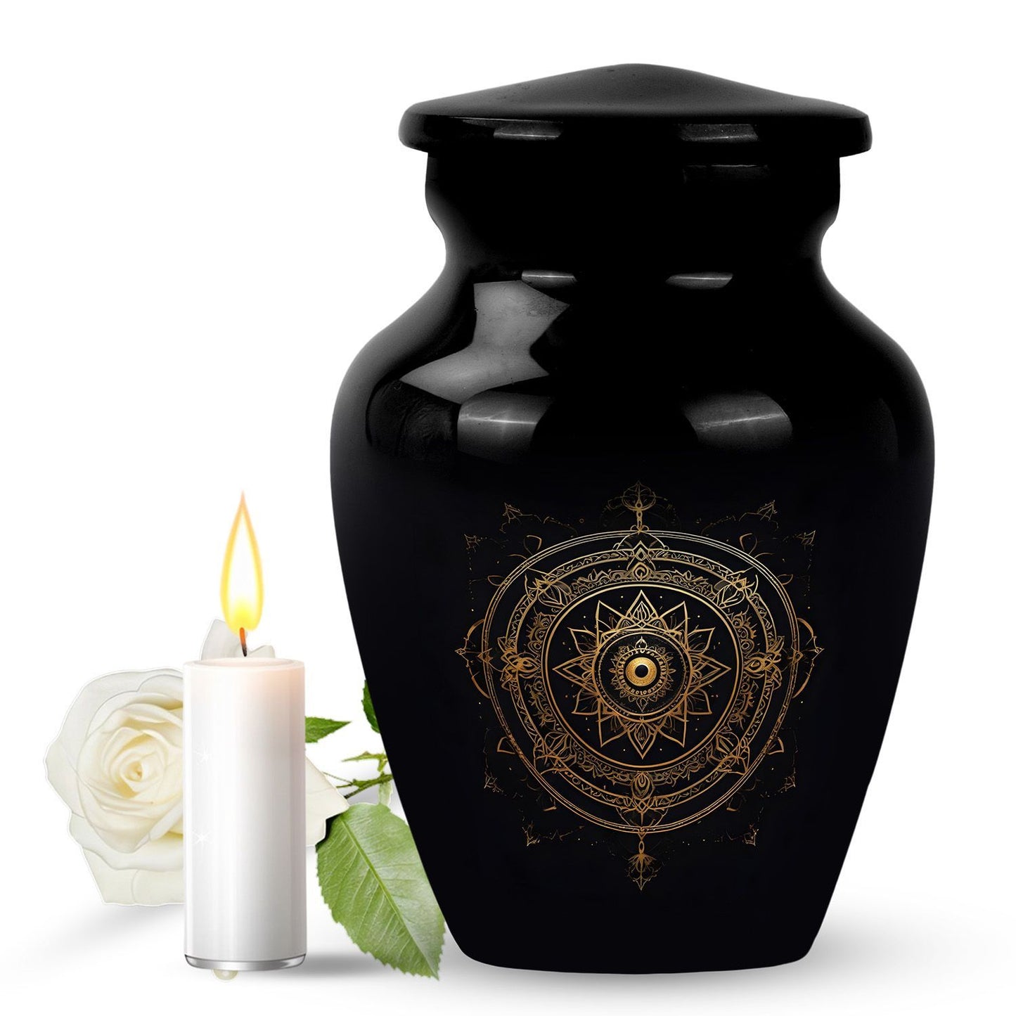 10-inch Zodiac theme urn.