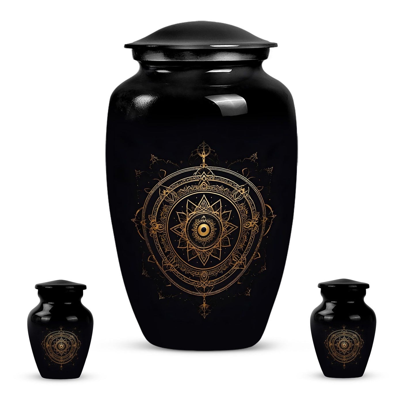 Personalized Religious Cremation Urn for Adult Female - 10-inch, 200 cu in - Yatskia