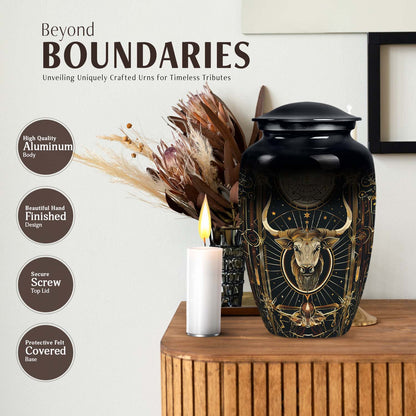 10-inch Zodiac themed Classic Urn for ashes