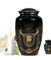 Zodiac Symbol Cremation Urn For Human Ashes - Taurus Zodiac Urn