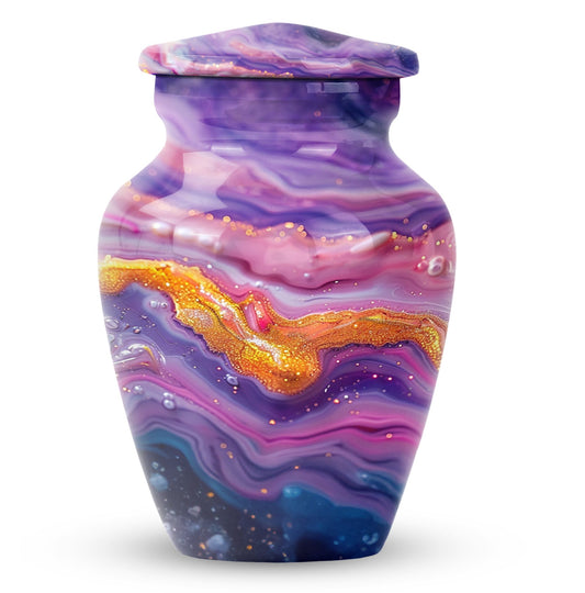 Purple Personalized Mother Cremation Urn for Mom - Yatskia