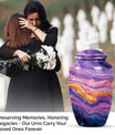 Vibrant Swirl Urn for ashes.