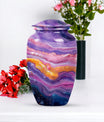 Vibrant Swirl Urn for ashes.