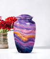 Vibrant Swirl Urn for ashes.