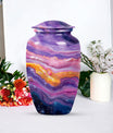 Vibrant Swirl Urn for ashes.