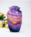 Vibrant Swirl Urn for ashes.