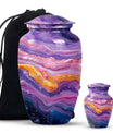 Vibrant Swirl Urn for ashes.