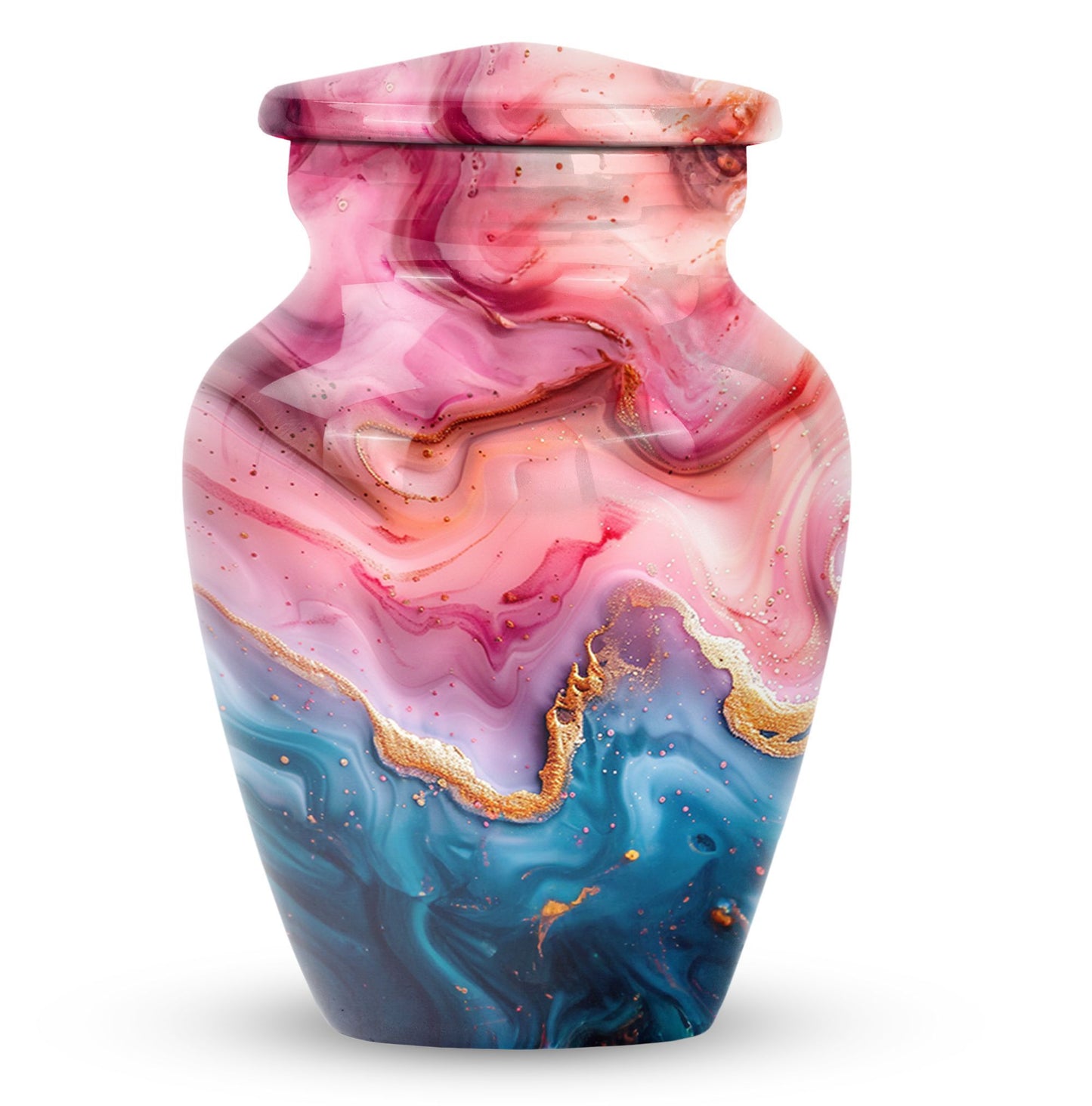Vibrant Swirl 10-Inch Classic Memorial Urn