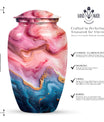 Vibrant Swirl 10-Inch Classic Memorial Urn