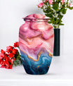 Vibrant Swirl 10-Inch Classic Memorial Urn