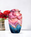 Vibrant Swirl 10-Inch Classic Memorial Urn