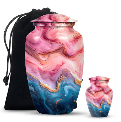 Vibrant Swirl 10-Inch Classic Memorial Urn