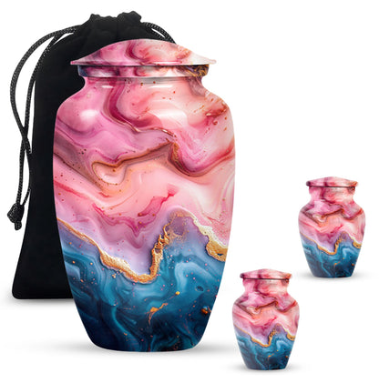 Vibrant Swirl 10-Inch Classic Memorial Urn