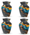 Abstract Small Keepsake Urns For Human Ashes - Colorful Memorial Urn