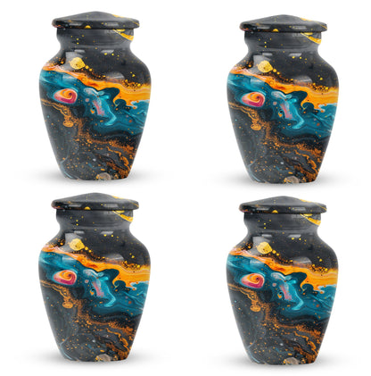 Classic Vibrant Swirl Urn.