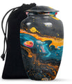 Abstract Small Keepsake Urns For Human Ashes - Colorful Memorial Urn