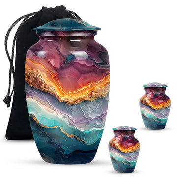 Large Urn with 2 Mini Urn