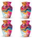 Colorful Abstract Urn For Ashes Adult Male - Large Memorial Urn Keepsake