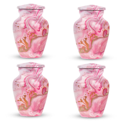 Vibrant Swirl Urn, large Abstract Aluminium burial urn for ashes for women