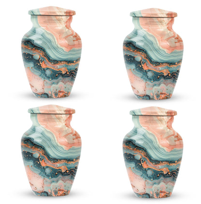 10-inch Vibrant Swirl Urn.