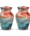 10 inch vibrant swirl classic urn for adult female ashes