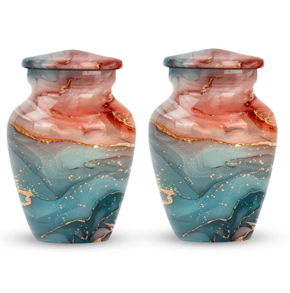 10 inch vibrant swirl classic urn for adult female ashes