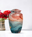 10 inch vibrant swirl classic urn for adult female ashes