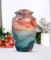 10 inch vibrant swirl classic urn for adult female ashes