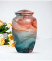 10 inch vibrant swirl classic urn for adult female ashes