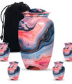 Abstract design, 10-inch Vibrant Swirl Urn