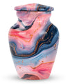 Abstract design, 10-inch Vibrant Swirl Urn
