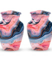 Abstract design, 10-inch Vibrant Swirl Urn