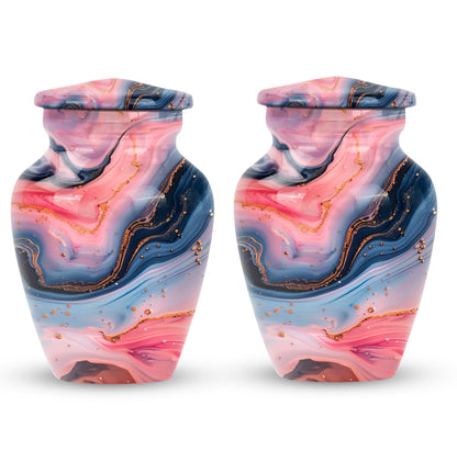 Abstract design, 10-inch Vibrant Swirl Urn