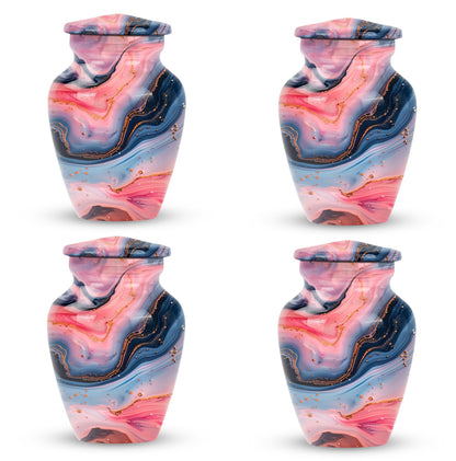 Abstract design, 10-inch Vibrant Swirl Urn