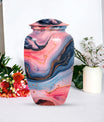 Abstract design, 10-inch Vibrant Swirl Urn