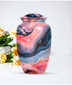 Abstract design, 10-inch Vibrant Swirl Urn