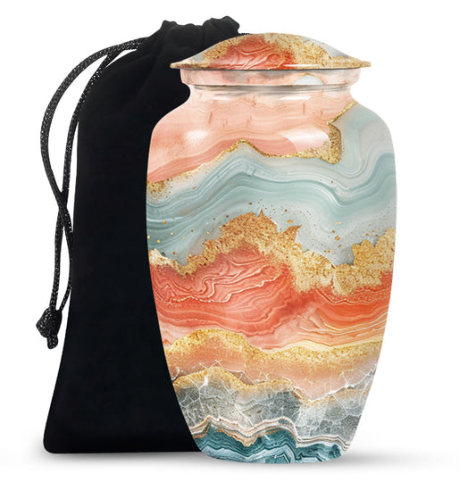 Classic 10-inch Vibrant Swirl Urn.