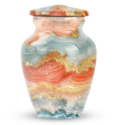 Classic 10-inch Vibrant Swirl Urn.