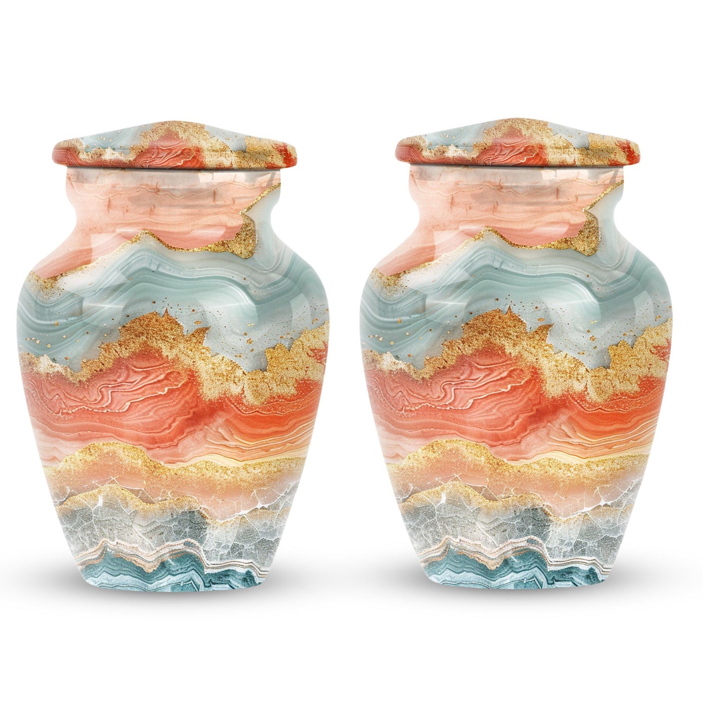 Classic 10-inch Vibrant Swirl Urn.