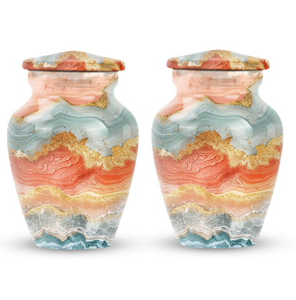 Classic 10-inch Vibrant Swirl Urn.