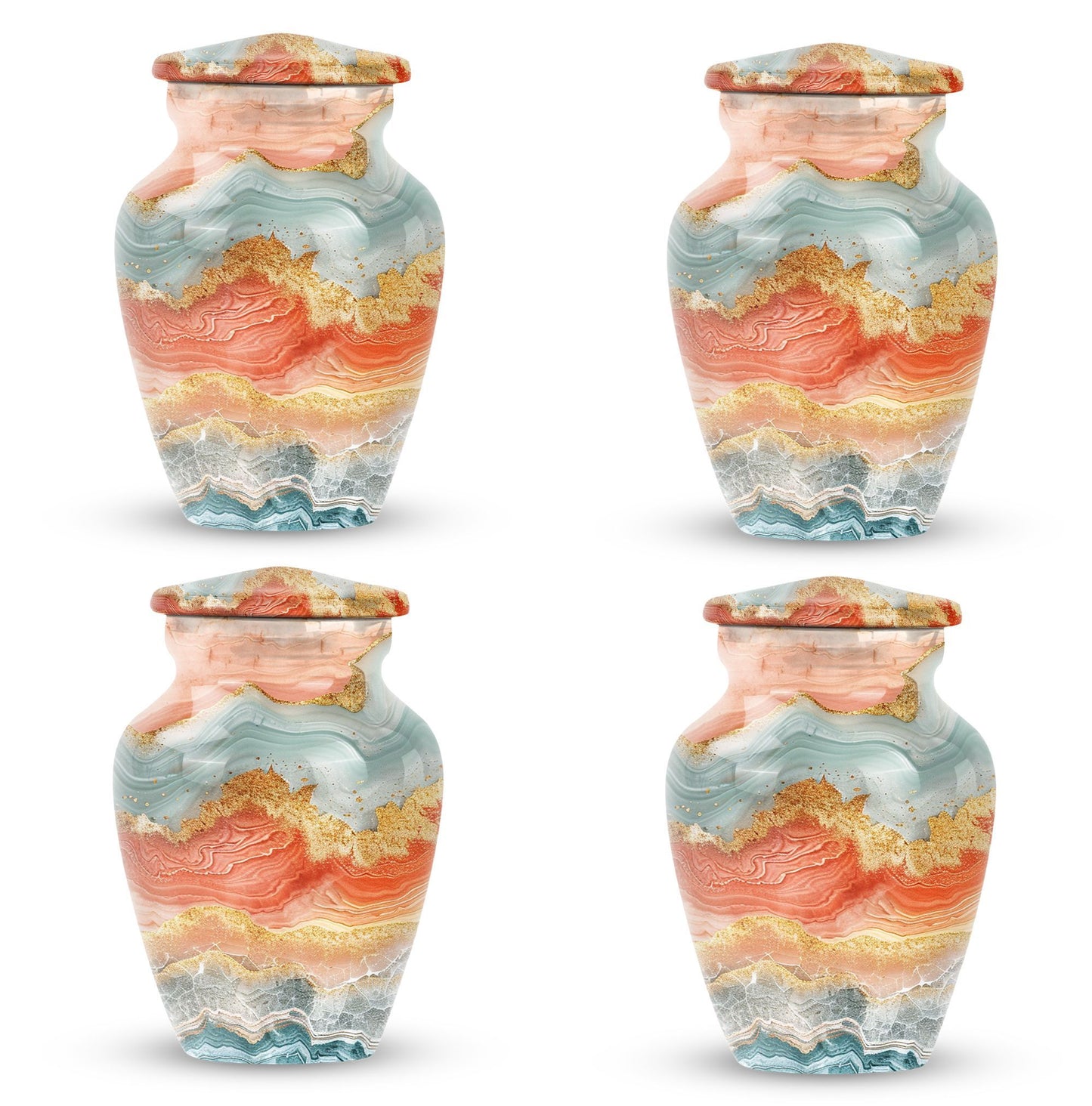 Classic 10-inch Vibrant Swirl Urn.