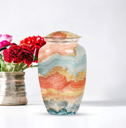 Classic 10-inch Vibrant Swirl Urn.