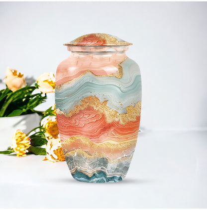 Classic 10-inch Vibrant Swirl Urn.