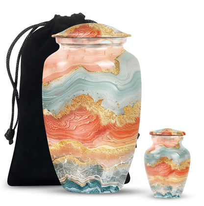 Classic 10-inch Vibrant Swirl Urn.